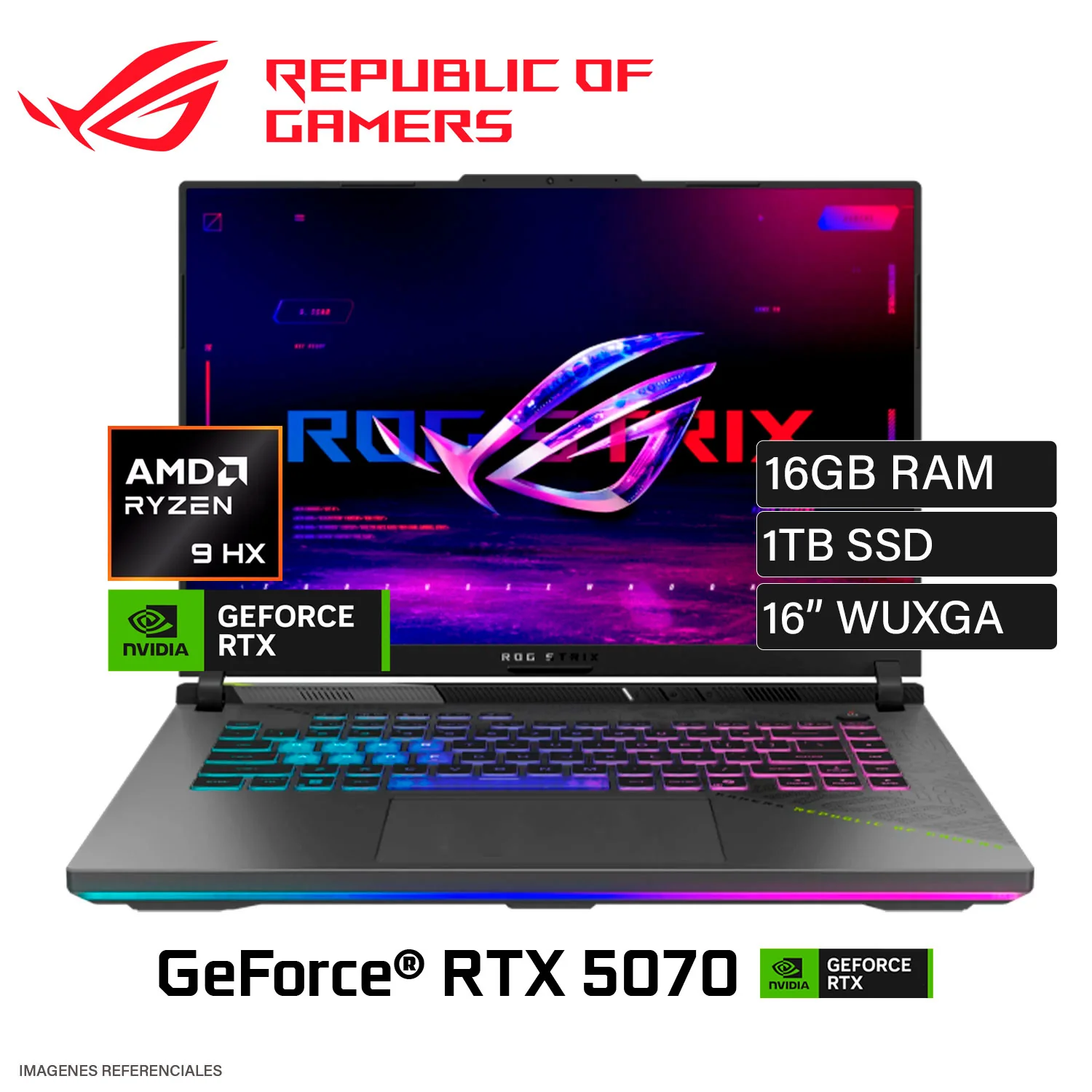 ASUS ROG STRIX G16 RYZEN 9 GeForce RTX 5070