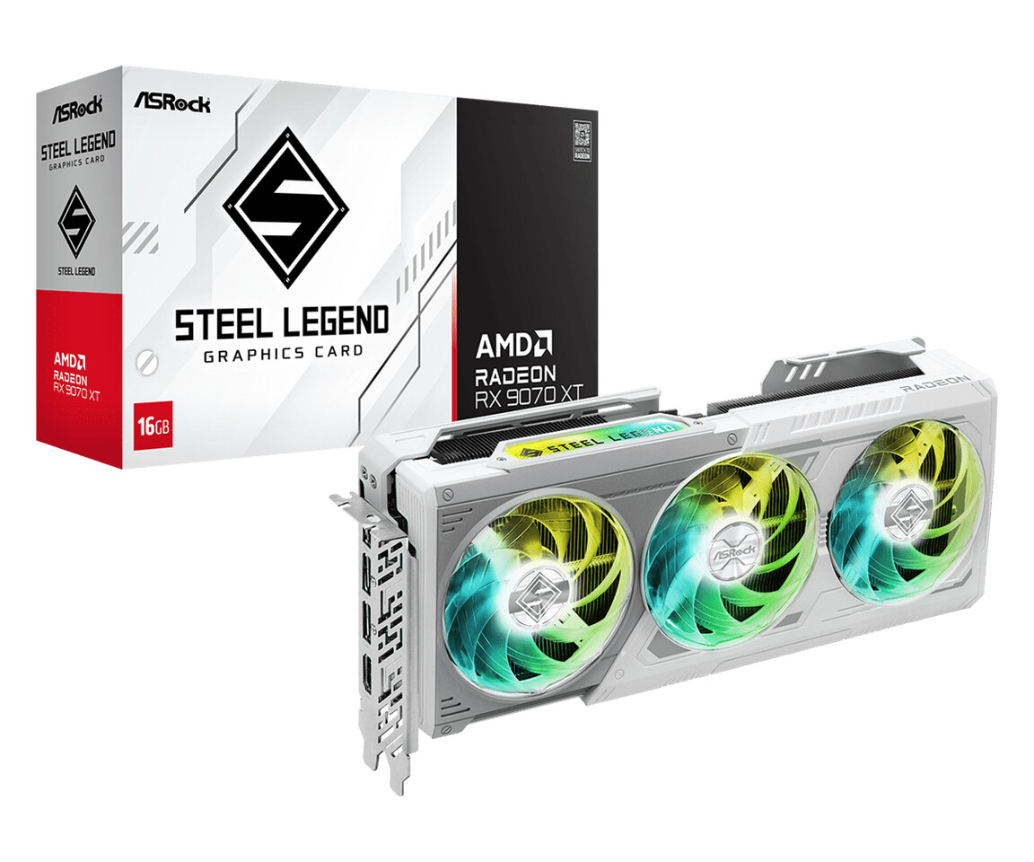 Steel Legend Radeon RX 9070XT 16GB
